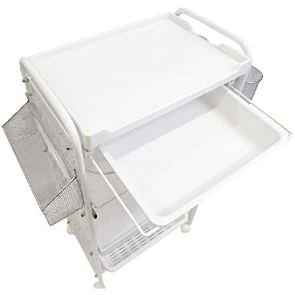 Stylish Three Shelves Multicombination Beauty Salon Trolley